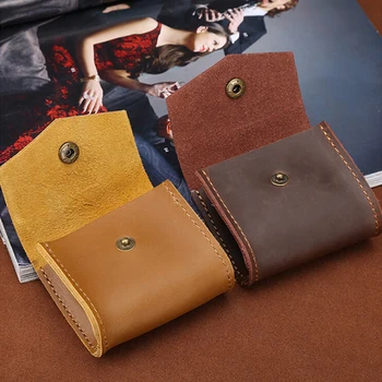 Fashion Women Men Leather Wallet Multi Functional Leather Coin Piniginė Card Wallet Key Holde For