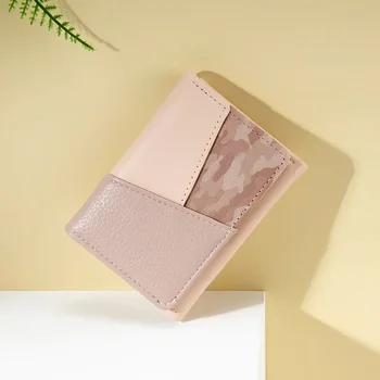 Korėjietiška piniginės versija Female Short Ins Niche Design daugiafunkcis piniginės kortelių krepšys Sujungimas Užsienio prekyba WaIIet