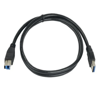 USB 3.0 spausdintuvo duomenų kabelis 5 pėdų USB Vyriškas signalo perdavimo kabelis nuo vyro iki B tinka kompiuteriui / nešiojamam kompiuteriui