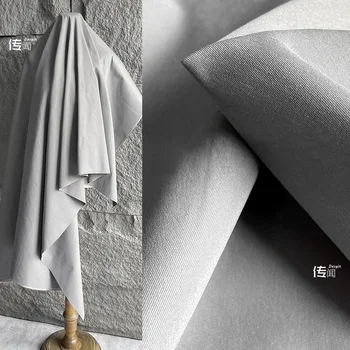 Cementiniai pilki marškiniai Twill audinio suknelė Hanfu kostiuminė suknelė Kelnės Švarkas Drabužiai Dizainerio audiniai
