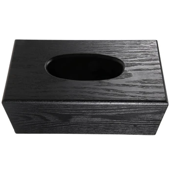 Audinių dėžutė Medinė stačiakampė audinių dėžutė Natūrali elegancija Medinė audinių dėžutė svetainei Miegamasis Virtuvė