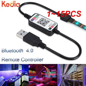 1~15PCS Smart Phone Control rgb Led Strip Light Control USB Cable 4.0 Dimmer 5-24V Mini Wireless viešbučių barams